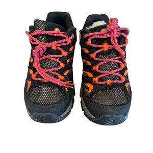 Women’s Merrell Black and Pink/Orange Hiking Shoes